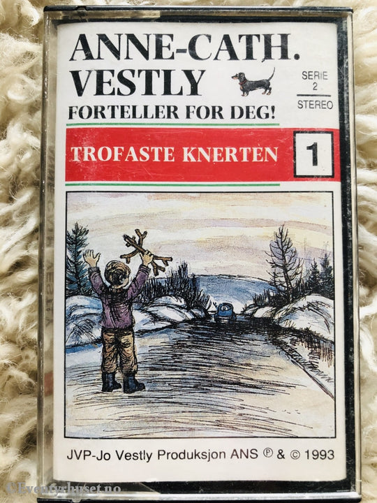 Anne Cath. Vestly. 1993. Trofaste Knerten 1. Kassett. Kassettbok