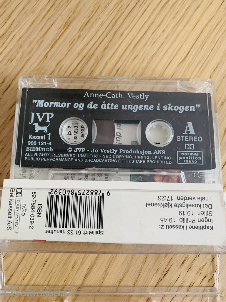 Anne Cath. Vestly. 1993. Trofaste Knerten 2. Kassett (Blank). Kassettbok