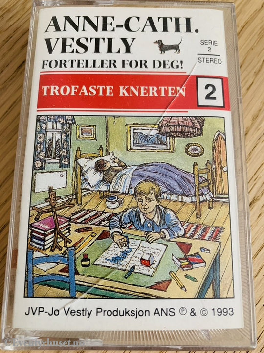 Anne Cath. Vestly. 1993. Trofaste Knerten 2. Kassett (Blank). Kassettbok