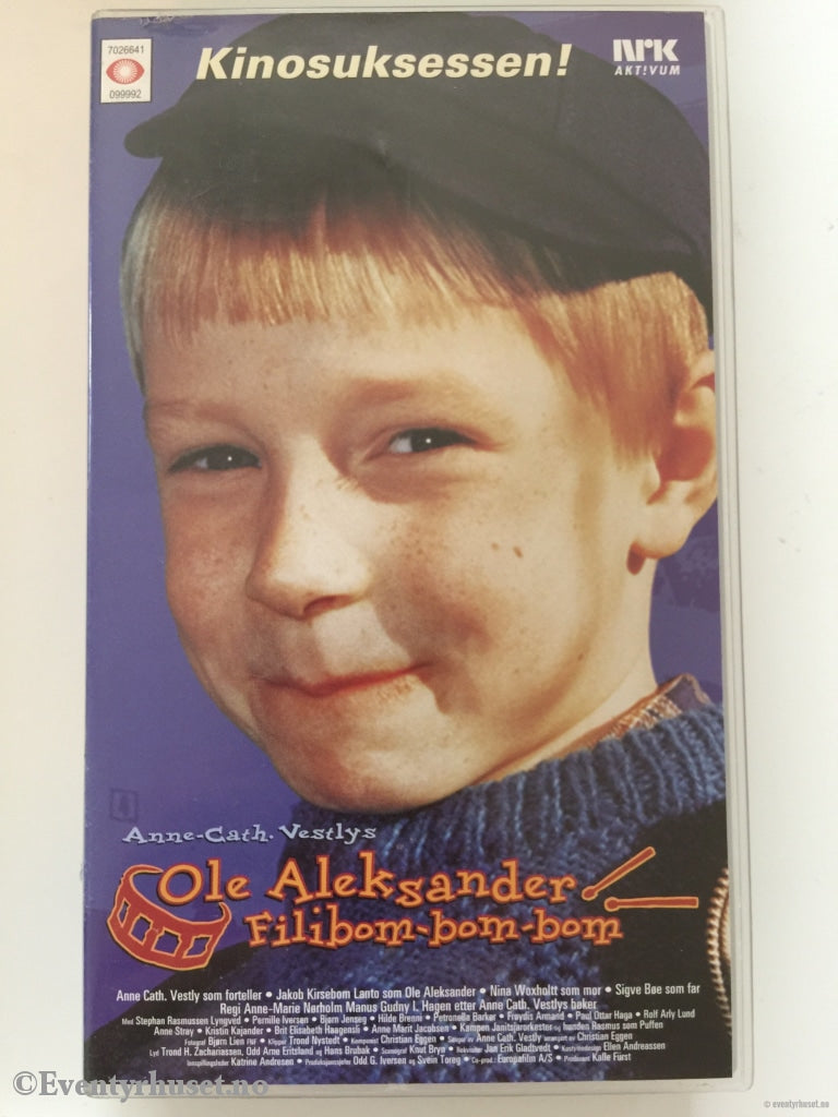 Anne-Cath. Vestly. 1998. Ole Aleksander Filibom-Bom-Bom. Vhs. Vhs