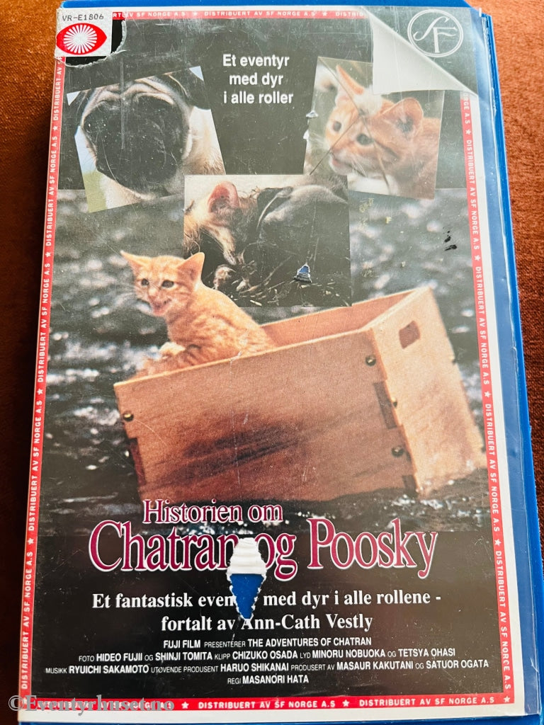 Anne Cath. Vestly Forteller. Historien Om Chatran Og Poosky. 1987. Vhs Big Box.