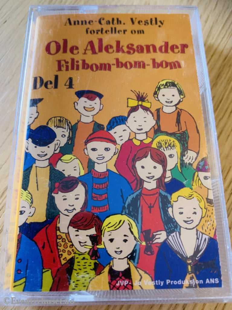Anne-Cath Vestly. Ole Aleksander Filibom-Bom-Bom. Del 4. Kassett. Kassettbok