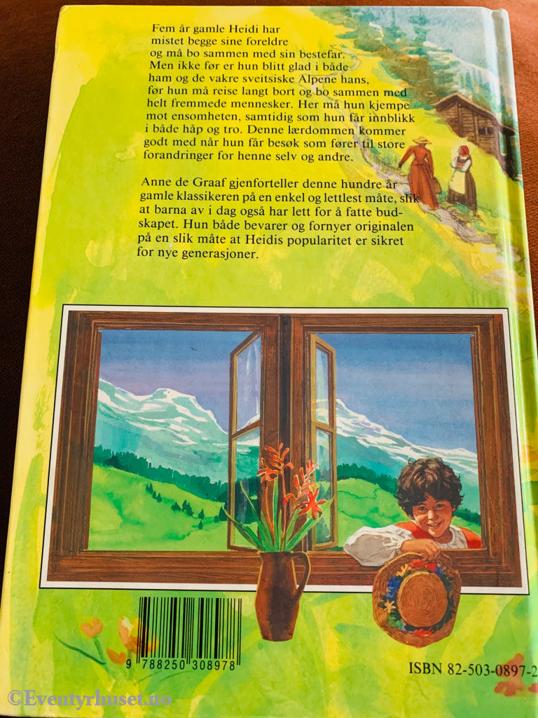 Anne de Graaf (etter Johanna Spyri). Heidi. 1996. Bok.