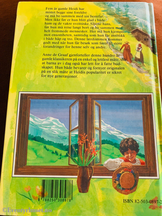 Anne de Graaf (etter Johanna Spyri). Heidi. 1996. Bok.