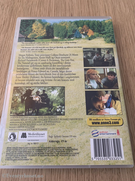 Anne Fra Bjørkely. Dvd. Dvd