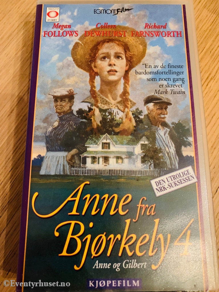 Anne Fra Bjørkely. Vol. 4. 1986. Vhs. Vhs