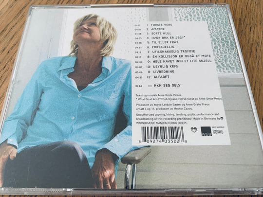 Anne Grete Preus – Alfabet. 2001. CD.