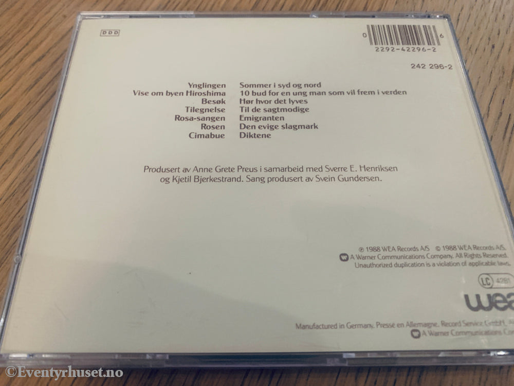 Anne Grete Preus – Fullmåne, 1988. CD.