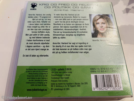 Anne-Kat. Hærland – Krig og fred og religion og politikk og sånn. Lydbok på CD.