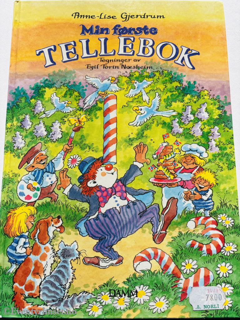 Anne-Lise Gjerdrum. Min første tellebok. 1987. Barnebok.