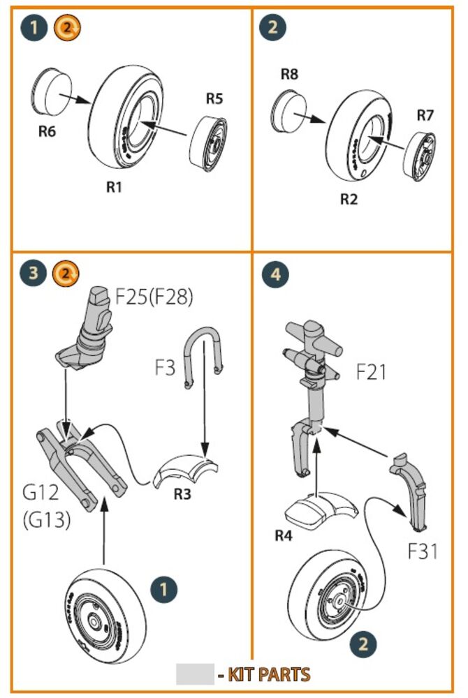 Gloster E28/39 Pioneer wheel set
