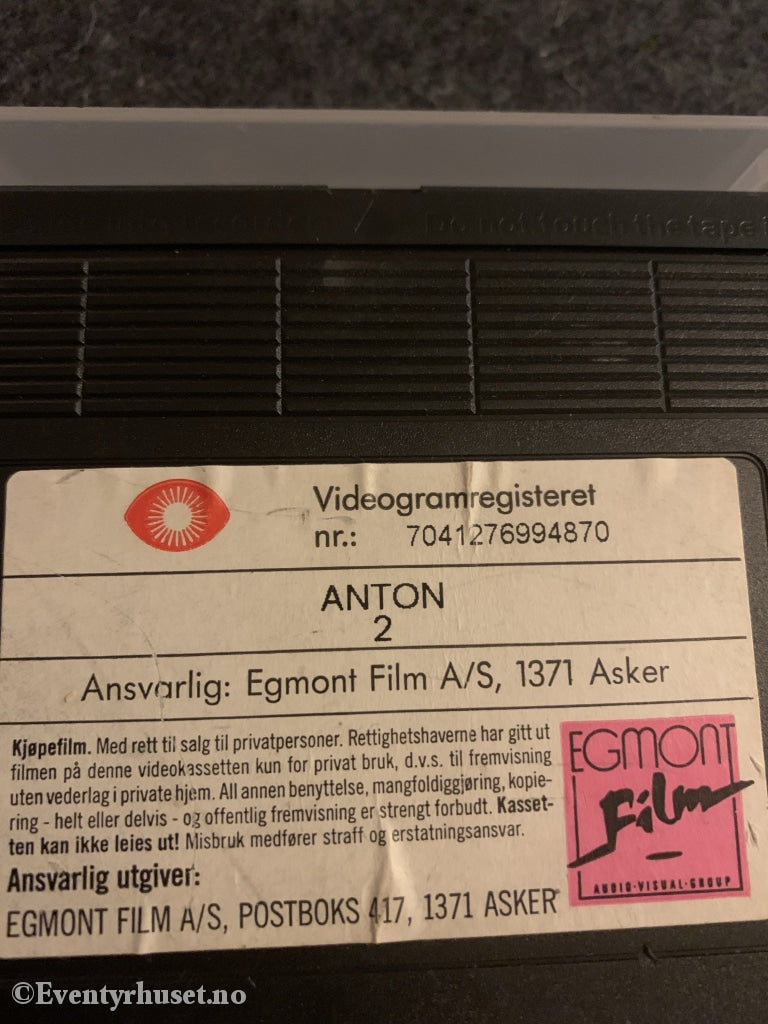 Anton 2. 1989. Vhs. Vhs