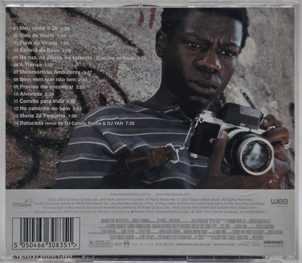 Antonio Pinto & Ed Côrtes. 2002. City of God – Original Motion Picture Soundtrack. . CD.