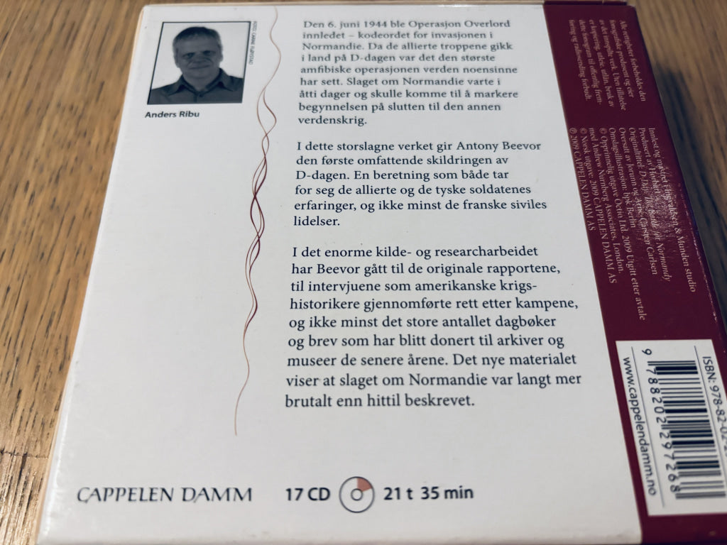 Antony Beevor – D-dagen: Slaget om Normandie. Lydbok på CD.
