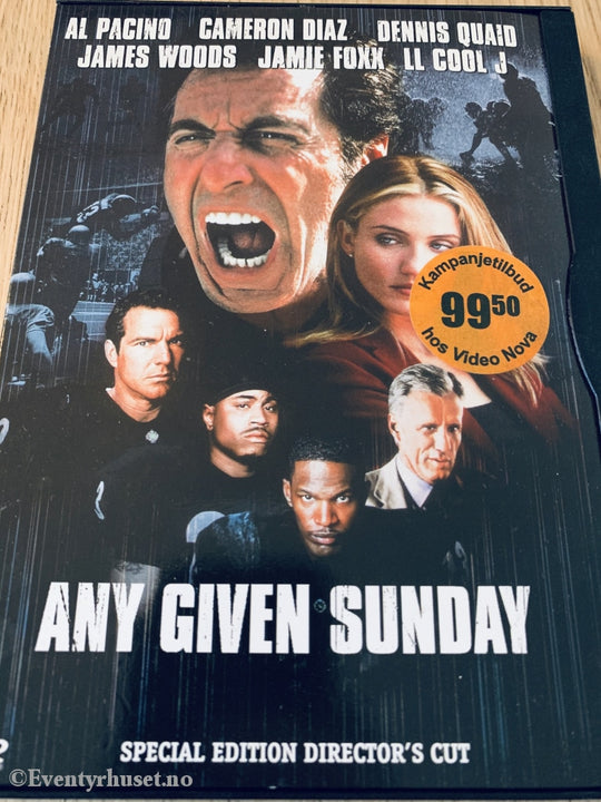 Any Given Sunday. 1999. Dvd Snapcase.