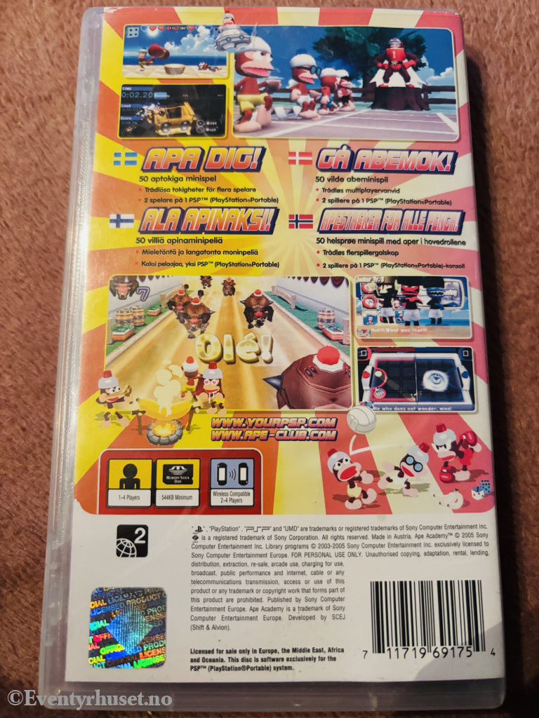 Ape Academy. Playstation PSP.