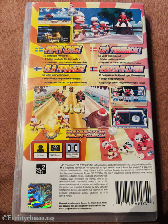 Ape Academy. Playstation PSP.
