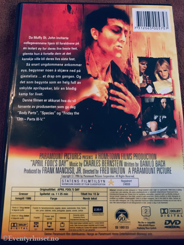Aprils Fools Day. 1986. DVD. DVD