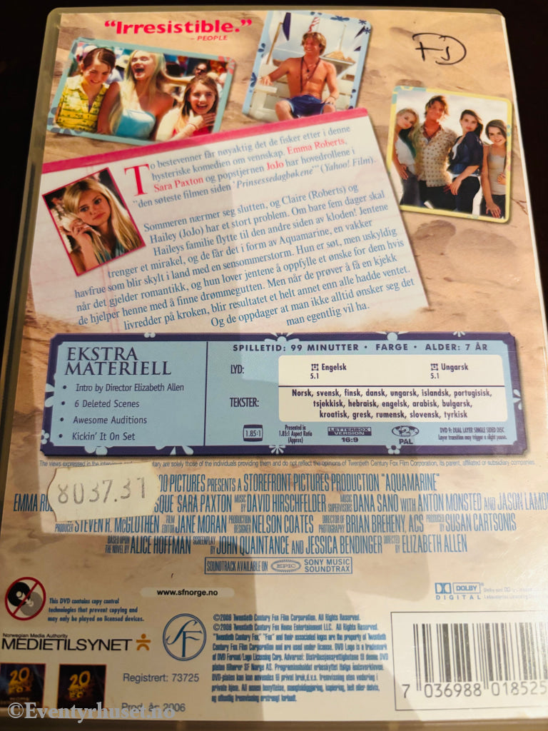 Aquamarine. DVD.