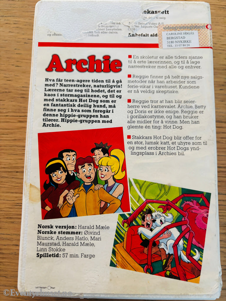 Archie. 1983. VHS. VHS