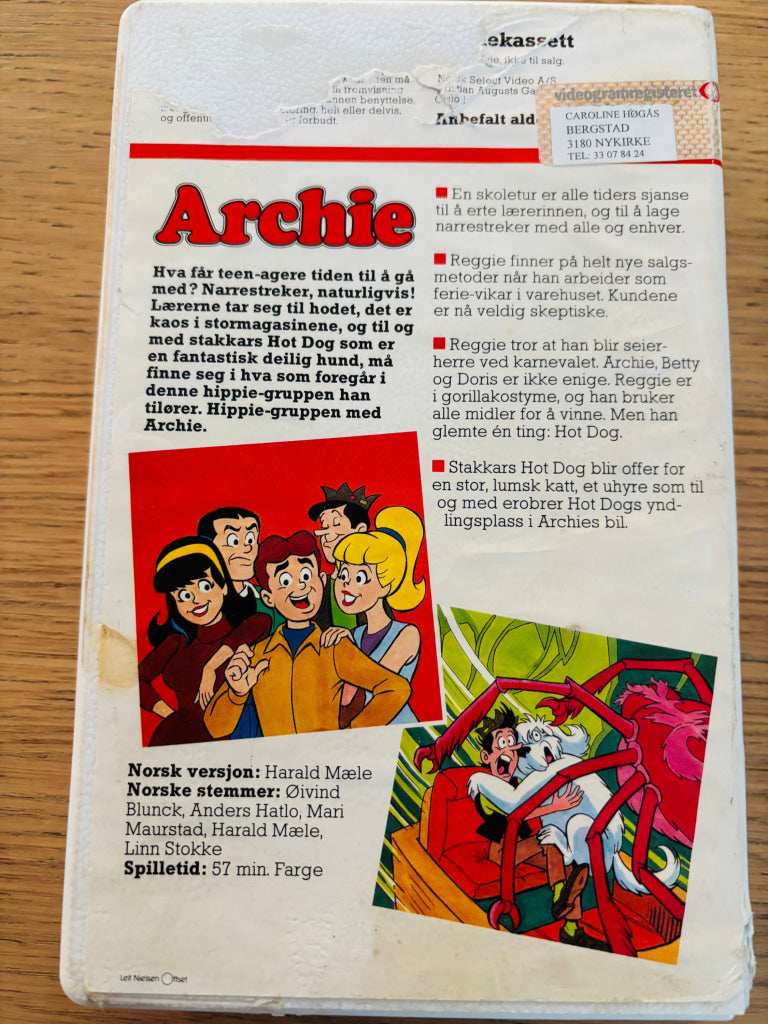 Archie. 1983. VHS. VHS