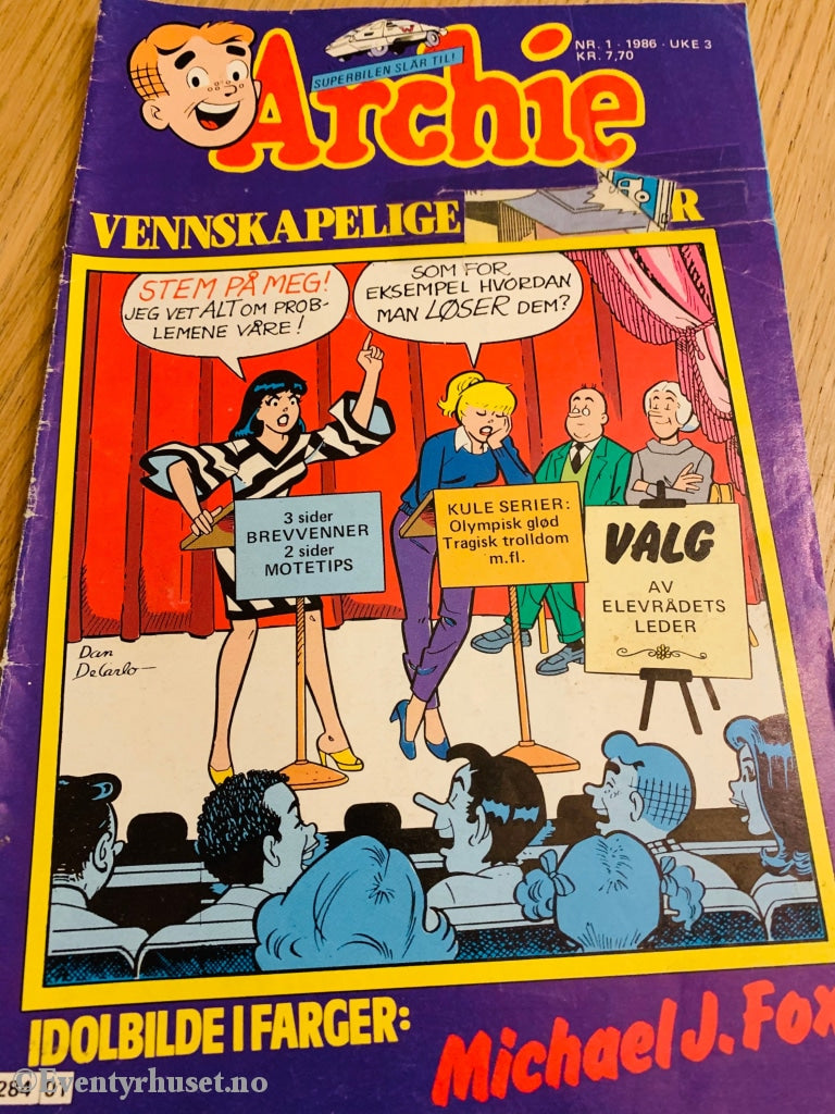 Archie. 1986/01. Tegneserieblad