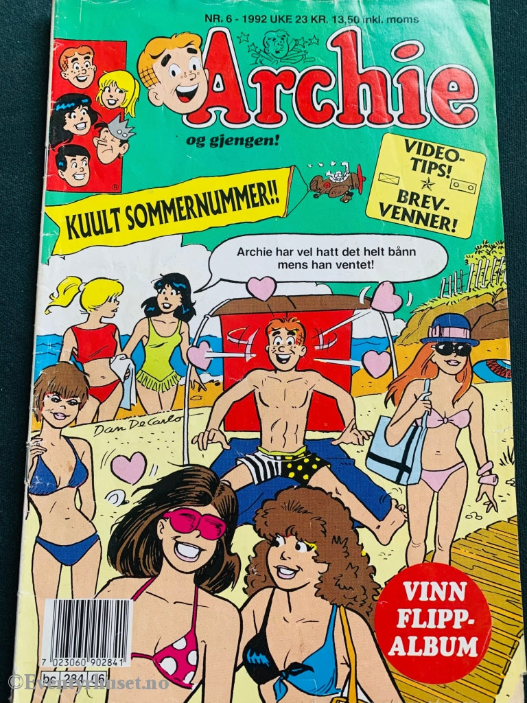 Archie. 1992/06. Tegneserieblad