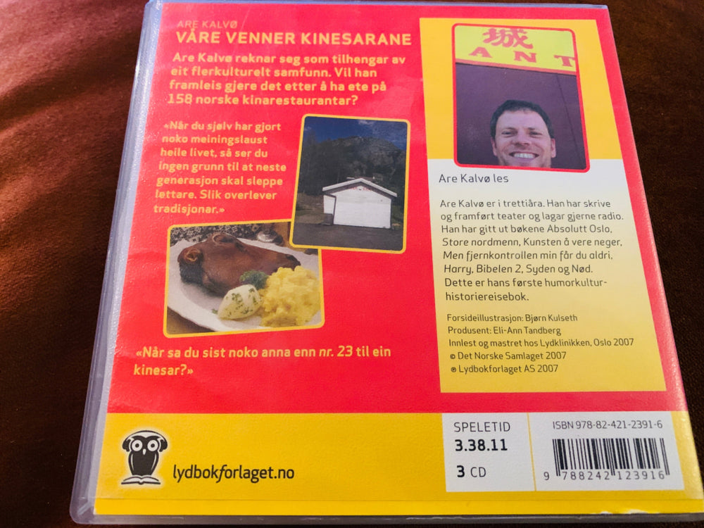 Are Kalvø – Våre venner kinesarane. Lydbok på CD.