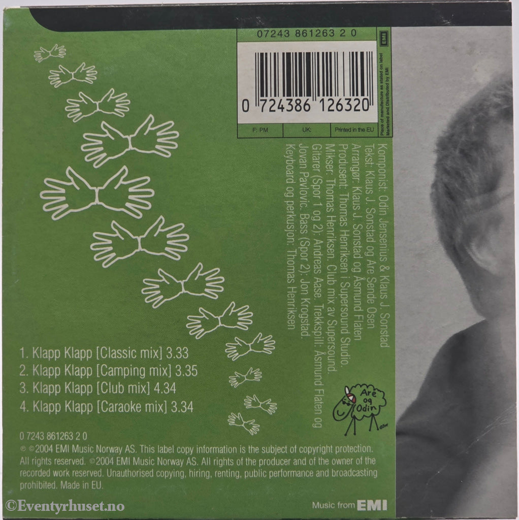 Are & Odin – Klapp klapp . Musikk-CD.