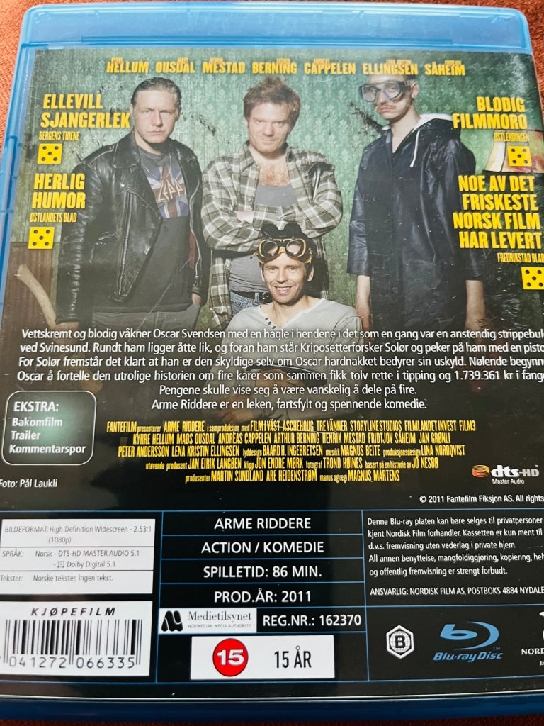Arme Riddere. Blu-Ray. Blu-Ray Disc