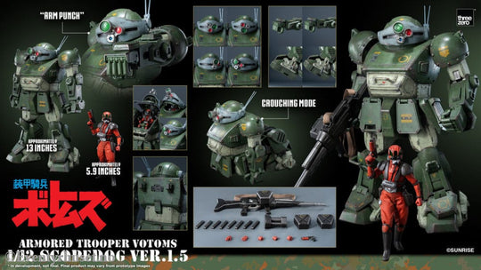 Armored Trooper Votoms Robo-Dou Action Figure Strikedog 16 cm Manga & Anime