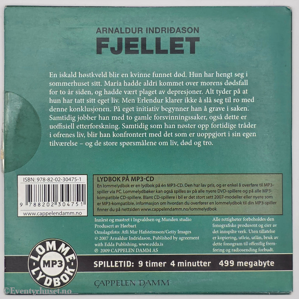 Arnaldur Indriðason. 2006. Fjellid. Lydbok på CD.
