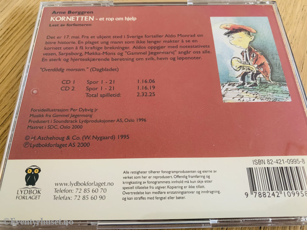 Arne Berggren. 1995/00. Kornetten. Lydbok På Cd.