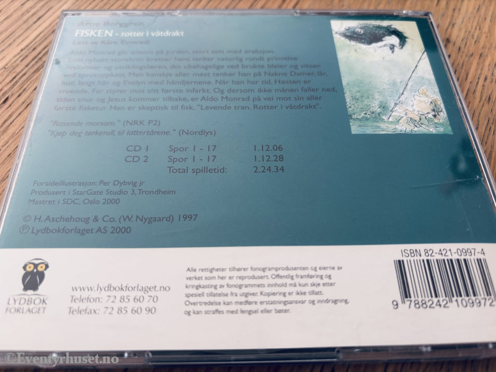 Arne Berggren – Fisken. Utgivelsesår ukjent. Lydbok på CD.