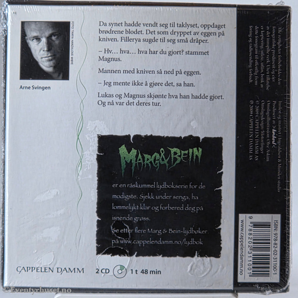 Arne Svingen (2010). Marg & Bein: Ropet i skogen. Lydbok på CD. Ny i plast!