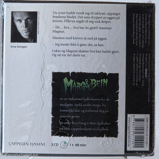 Arne Svingen (2010). Marg & Bein: Ropet i skogen. Lydbok på CD. Ny i plast!