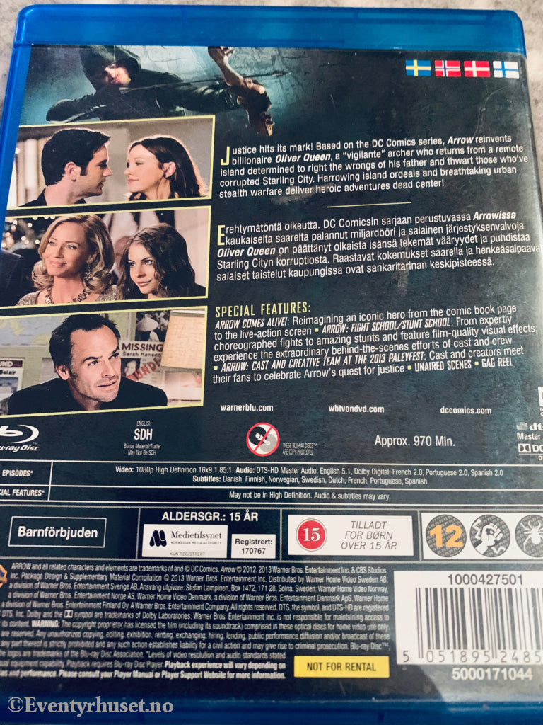 Arrow. Sesong 1. 2012/13. Blu-Ray Samleboks. Blu-Ray Disc