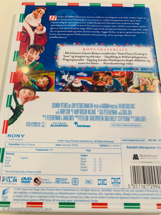 Arthurs Julegaverace. 2011. Dvd. Dvd