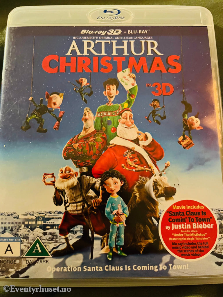 Arthurs Julegaverace. Blu-Ray 3D. Blu-Ray Disc