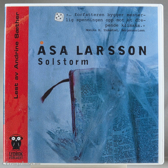 Åsa Larsson 2003 Solstorm. Lydbok på CD.