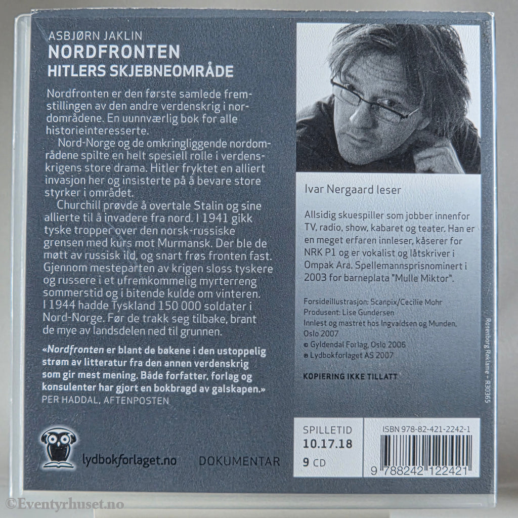 Asbjørn Jaklin 2006 Nordfronten. Lydbok på CD.