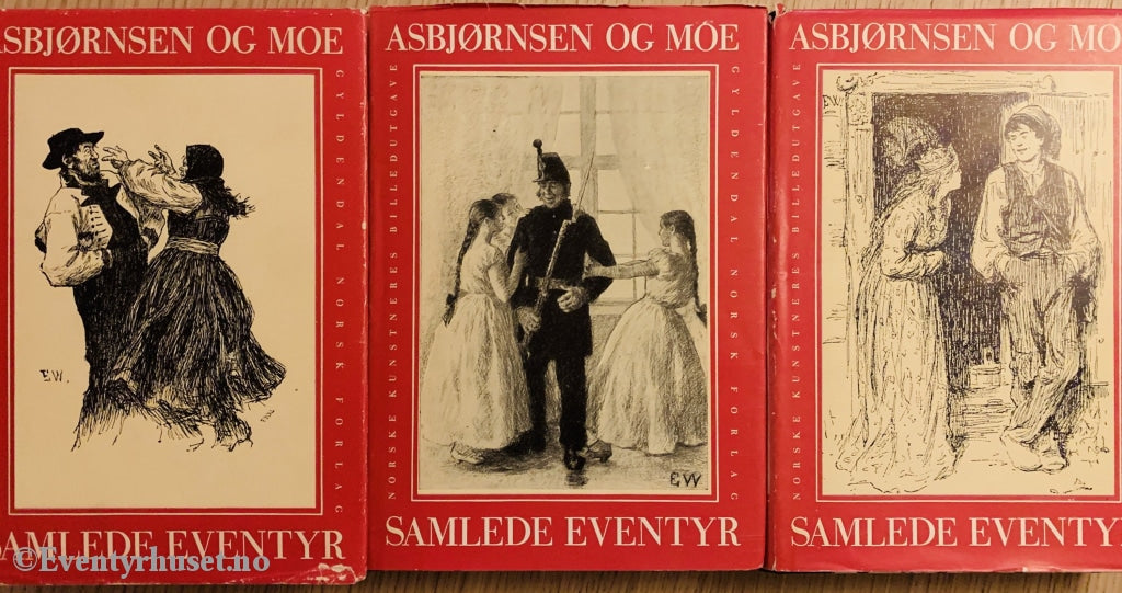 Asbjørnsen & Moe. 1965. Samlede Eventyr. Samleboks. Eventyrbok