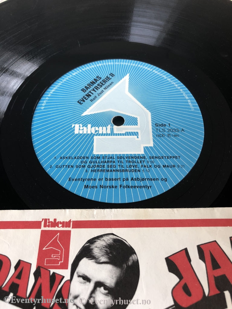 Asbjørnsen & Moe. 1980. Barnas Eventyrserie 2. Fortalt Av Rolf Just Nilsen. Lp. Lp Plate
