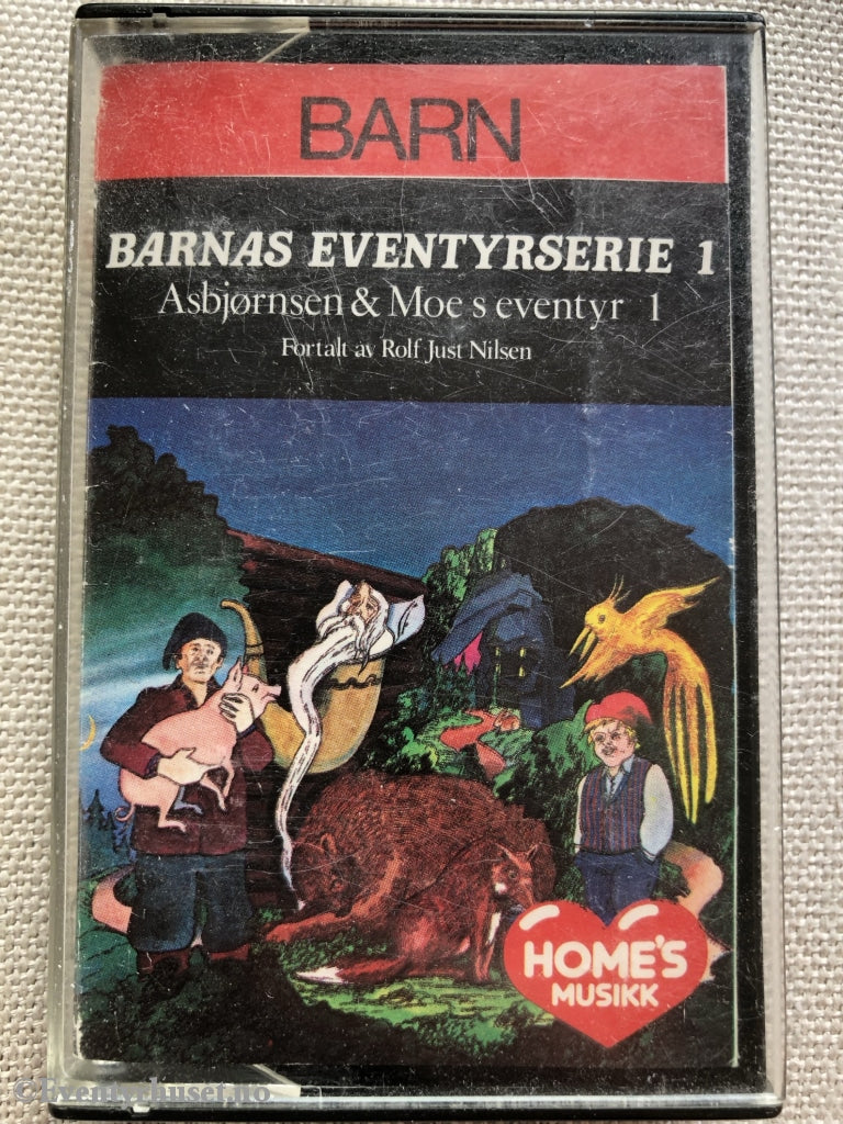 Asbjørnsen & Moe. Barnas Eventyrserie 1. Fortalt Av Rolf Just Nilsen. Kassett. Kassettbok