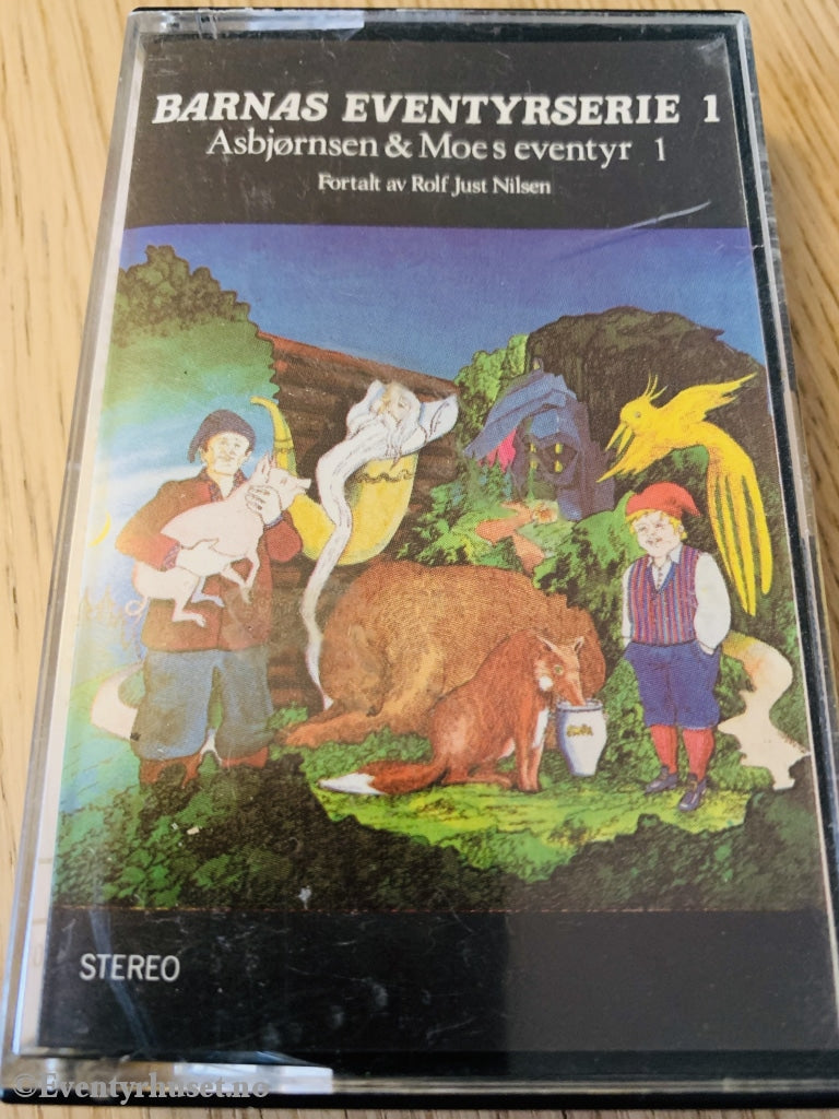 Asbjørnsen & Moe. Barnas Eventyrserie 1. Fortalt Av Rolf Just Nilsen. Kassett. Kassettbok
