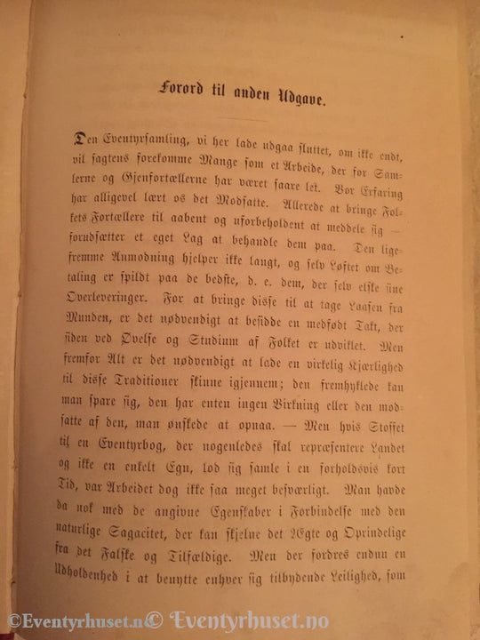Asbjørnsen Og Moe. 1868. Norske Folkeeventyr. Eventyrbok