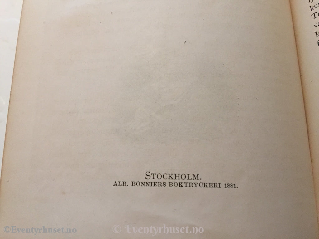Asbjørnsen Og Moe. 1881. Norska Folksagor Och Huldre-Sägner. Eventyrbok