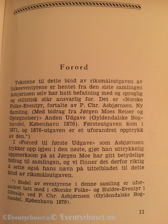 Asbjørnsen Og Moe. 1963. Norske Folke- Huldreeventyr. Eventyrbok