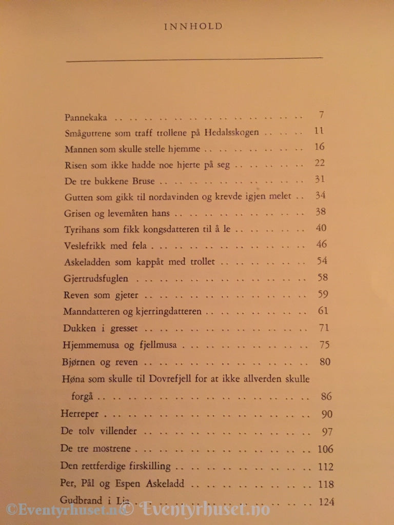 Asbjørnsen Og Moe. 1968. Eventyrbok For De Små.