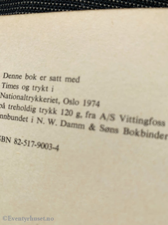 Asbjørnsen Og Moe. 1974. Eventyr For Barn. Eventyrbok